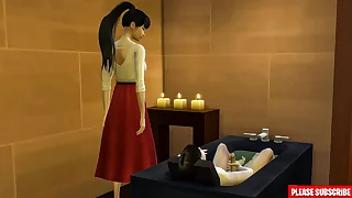 Asian step-mom Helping stepson Masturbate In The Evacuate a clean || step-mom Catches Her step-son Masturbating